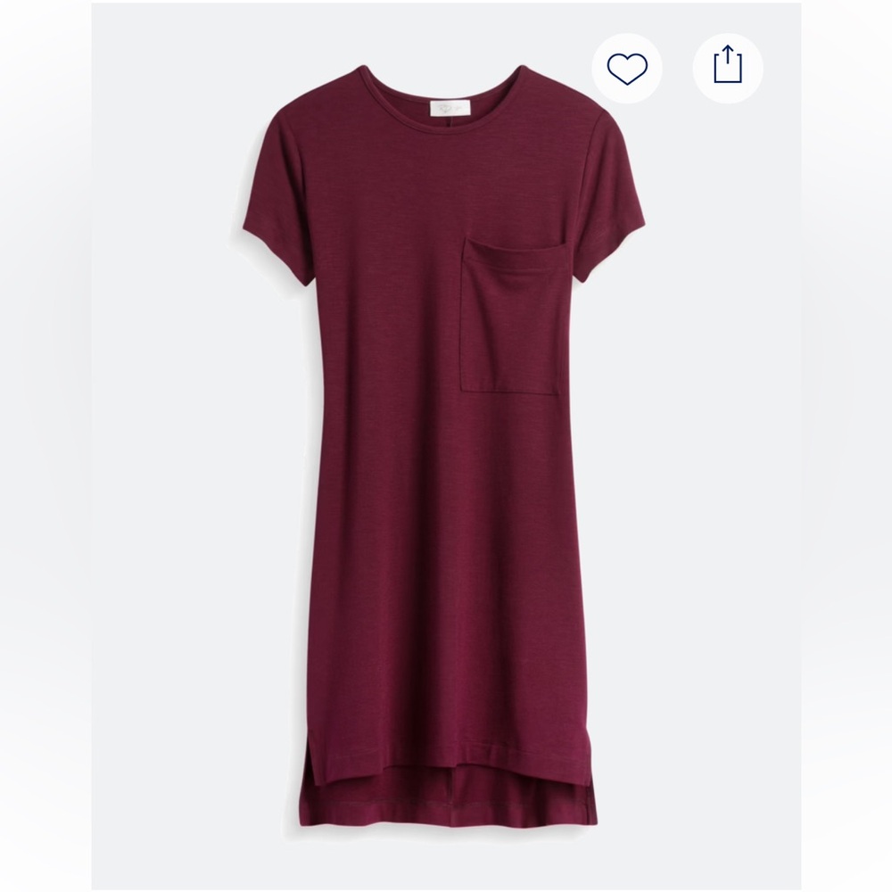 RD Style Burgundy High Low Dress